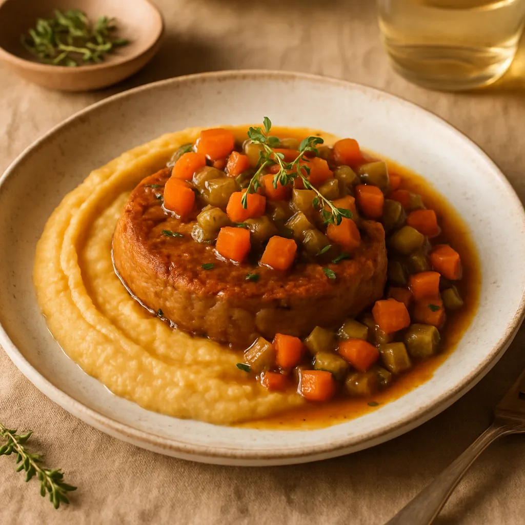 Vegan Osso Buco with Root Vegetable Purée