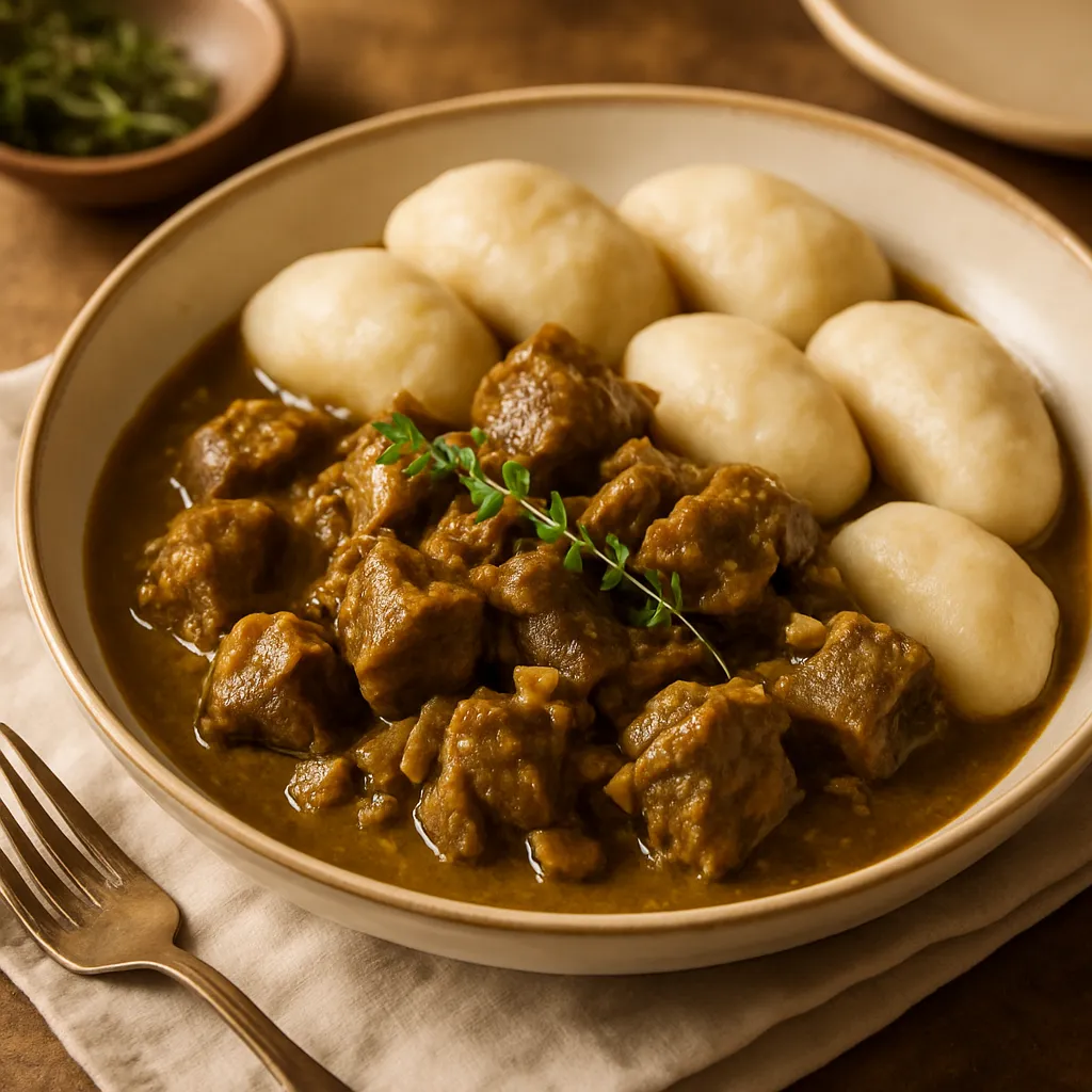 Photo of Curried Goat with Dumplings