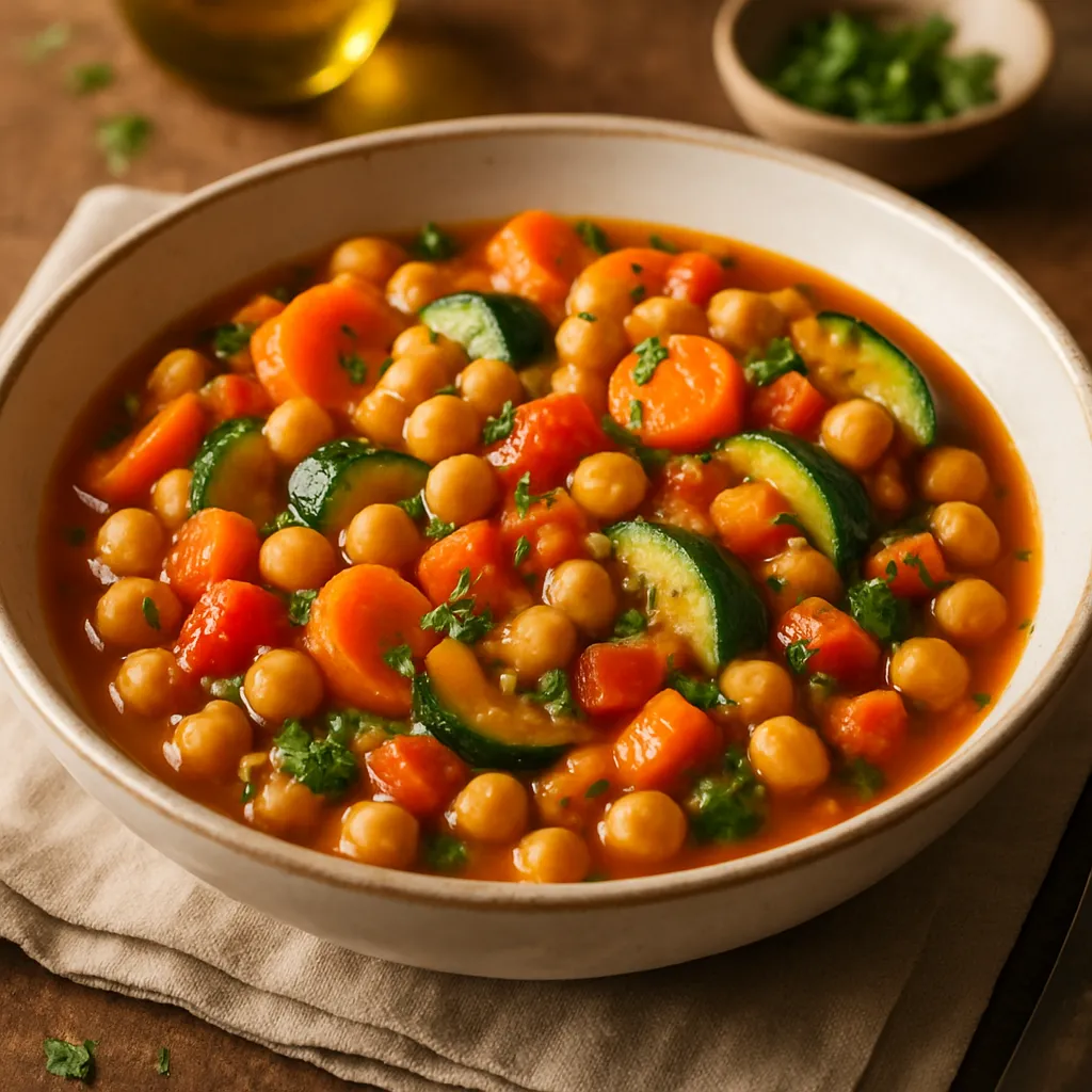 Chickpea and Vegetable Fricassée