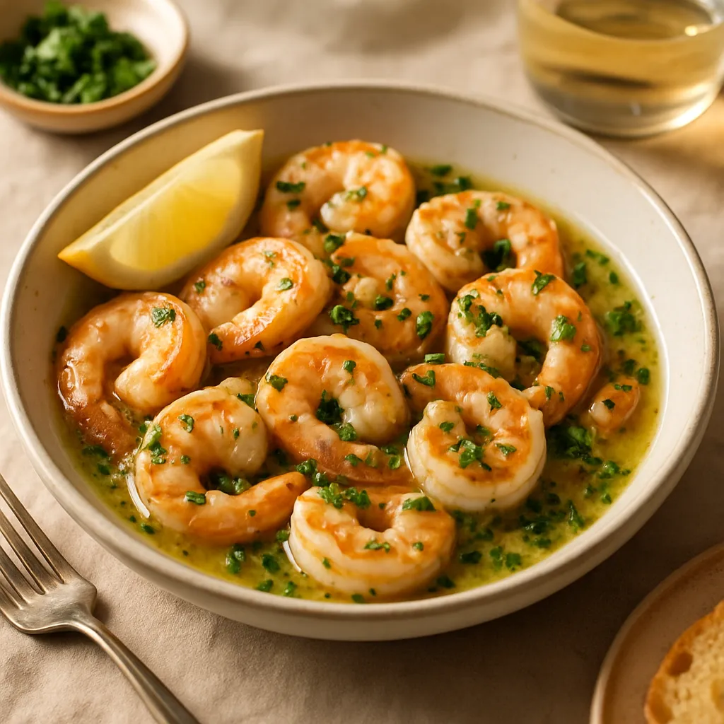 Photo of Crevettes Sautées à l'Ail