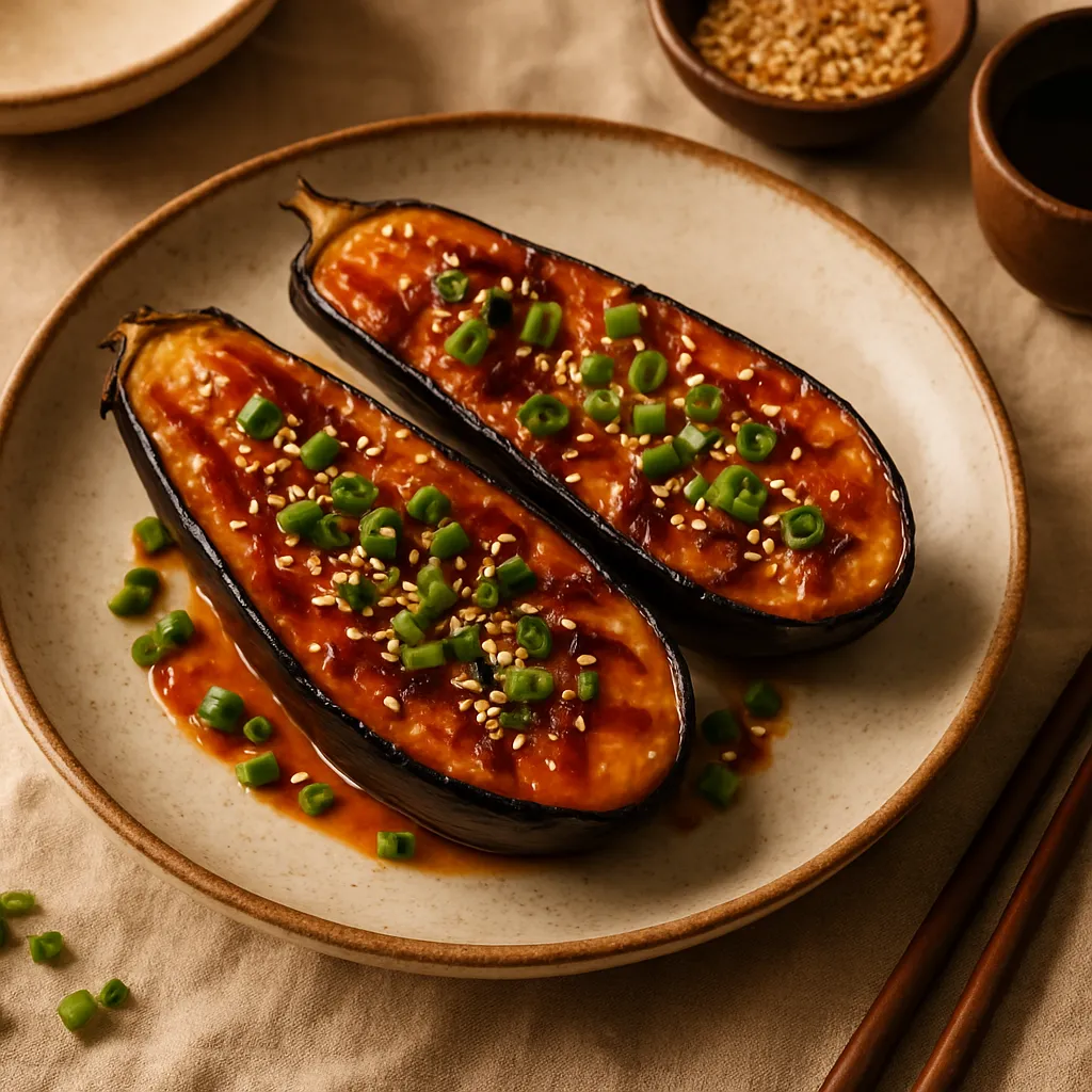 Photo of Simple Grilled Miso-Glazed Eggplant