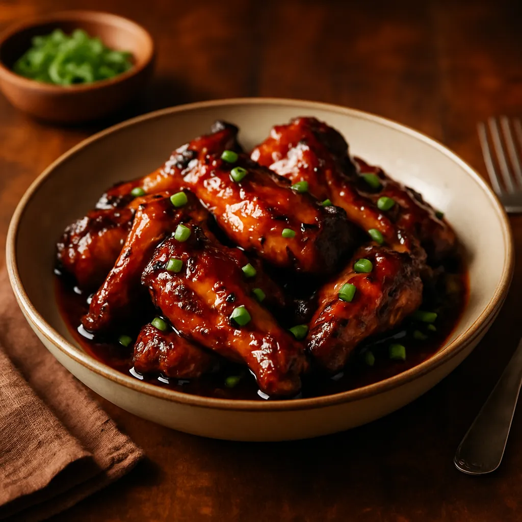 Photo of Bourbon Glazed Chicken Wings