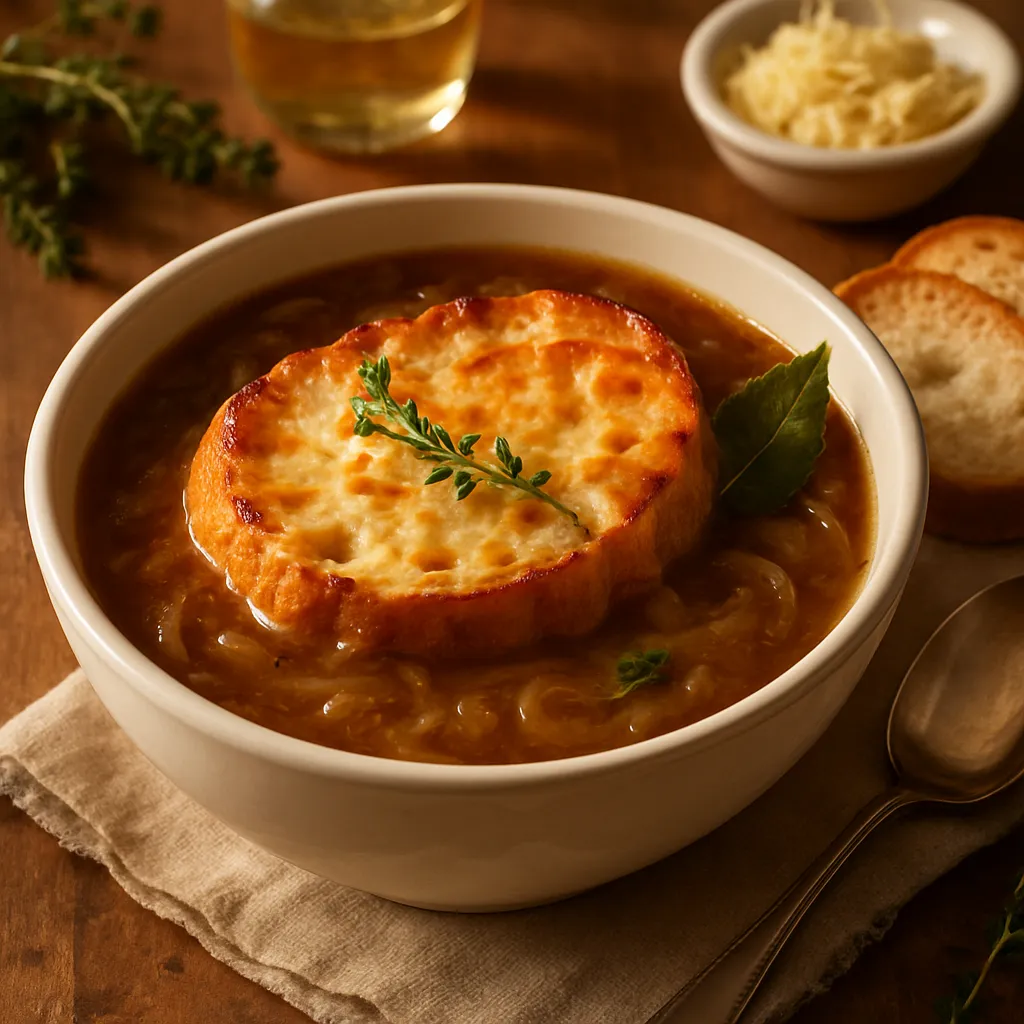 Soupe à l'Oignon Gratinée