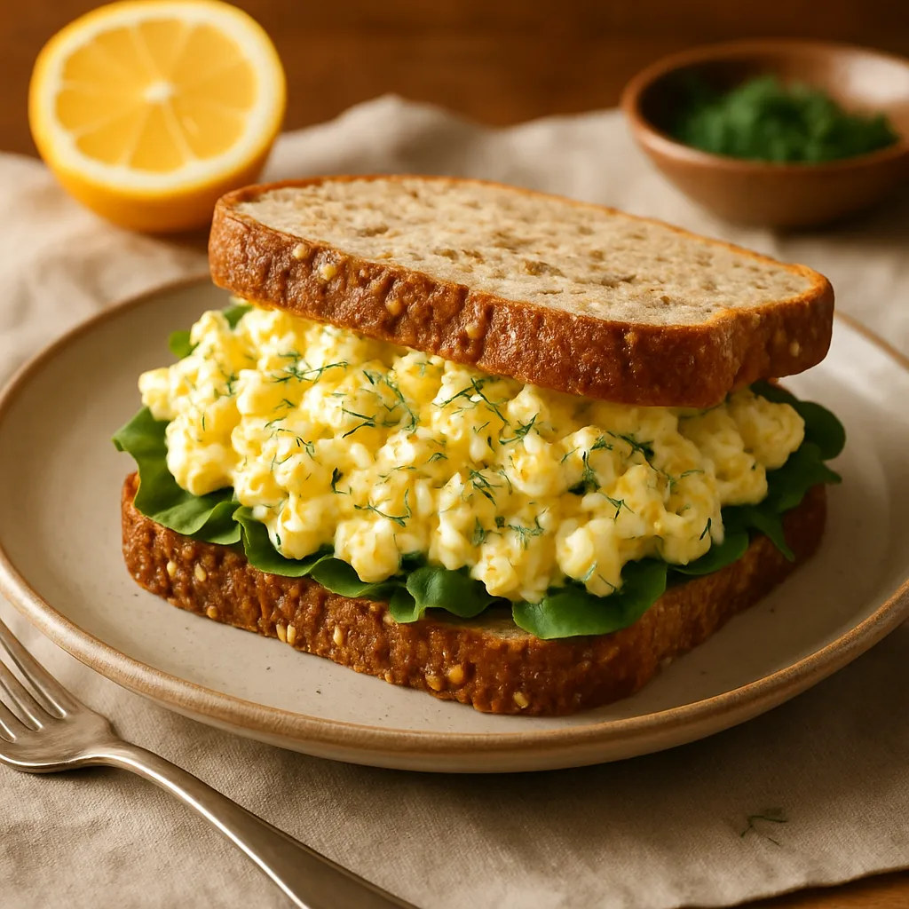 Photo of Lemon Dill Egg Salad Sandwich