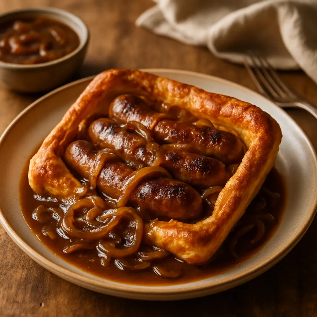 Toad in the Hole with Onion Gravy