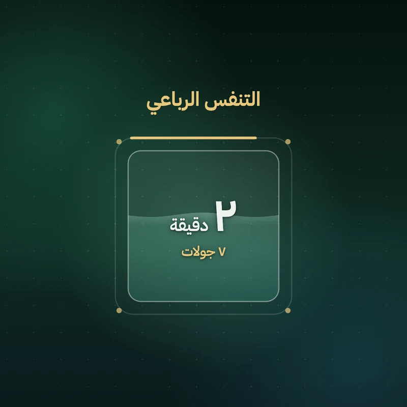 ٧ جولات من التنفس الرباعي