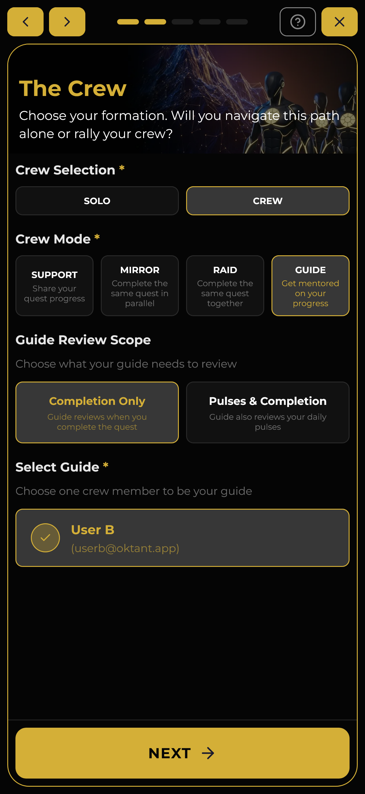 Crew quest forge