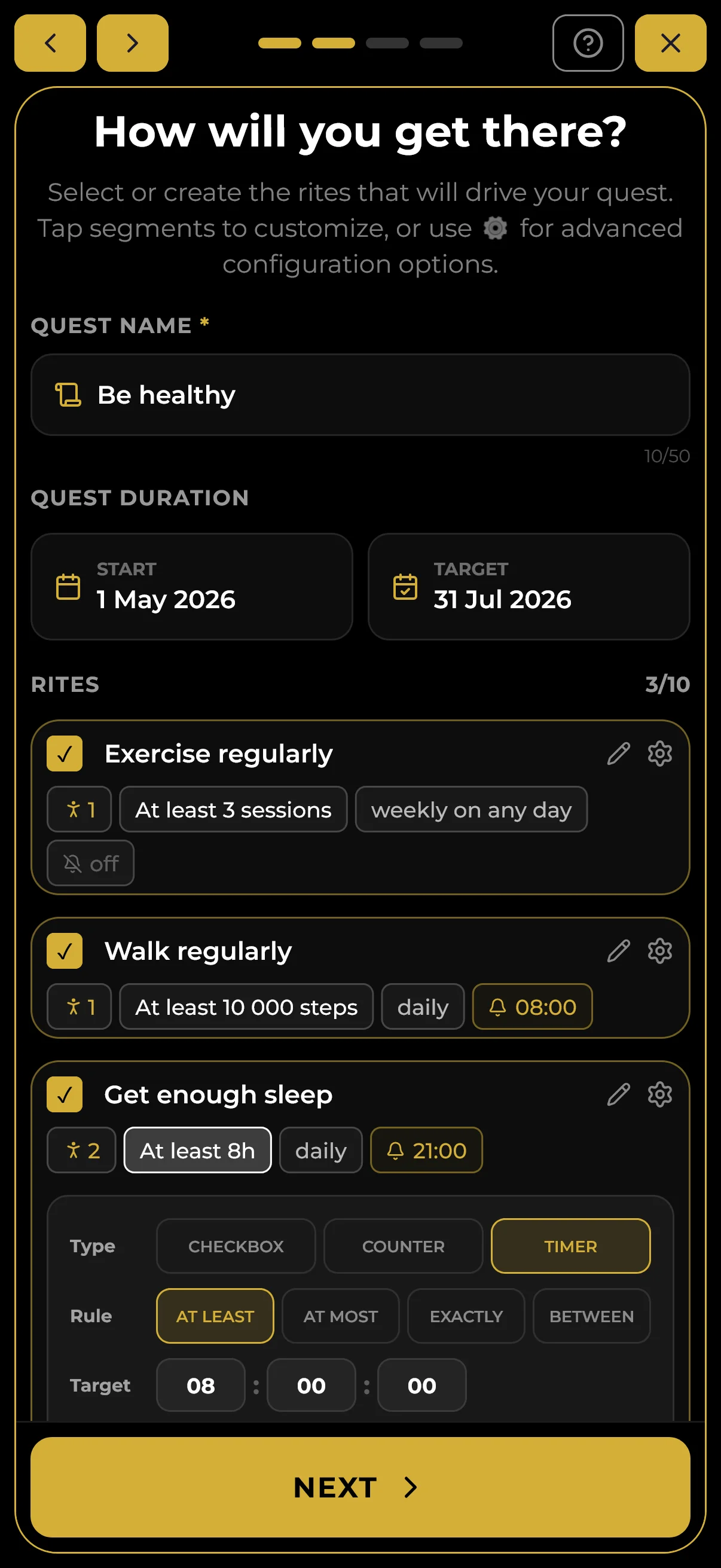 Guided Wizard - Step 2