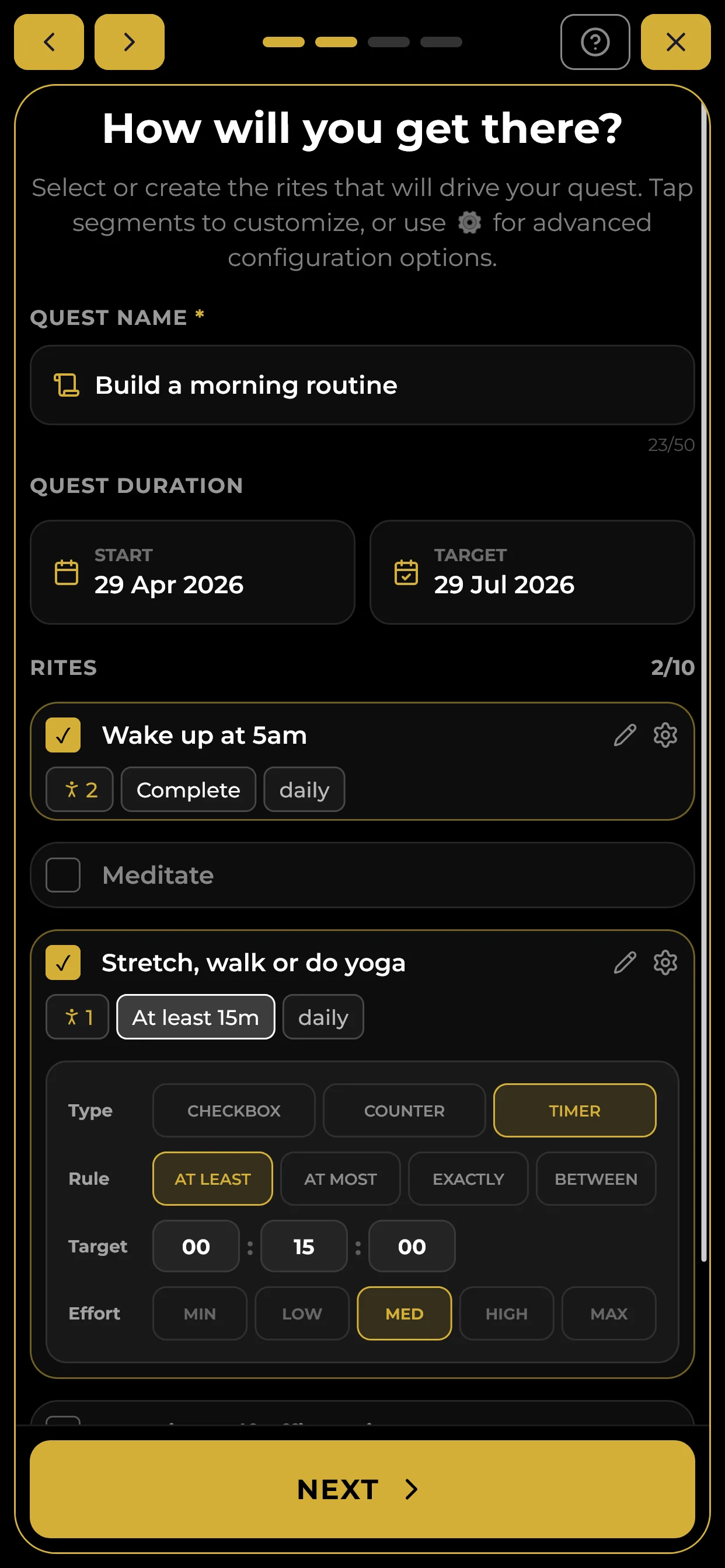 Guided Wizard - Step 2