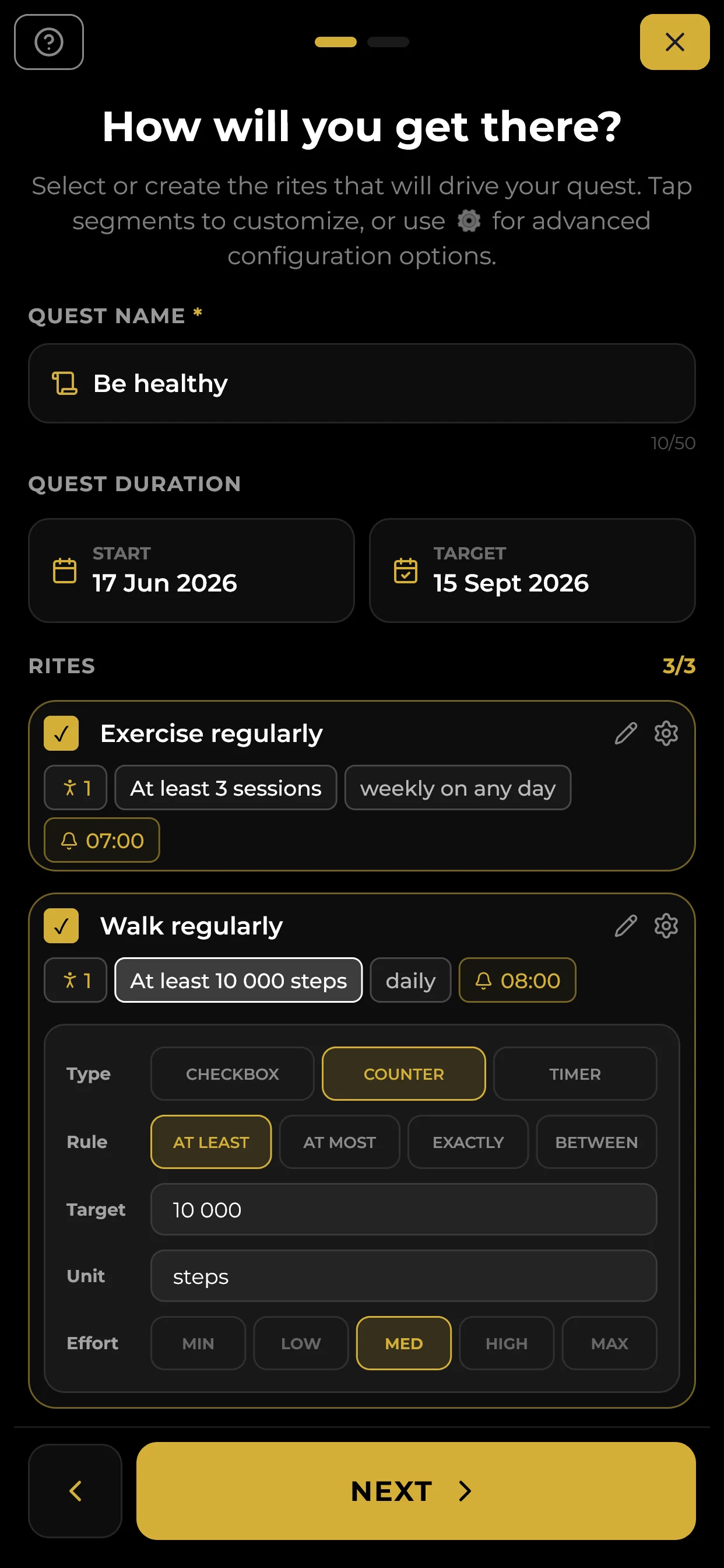 Quest Customisation