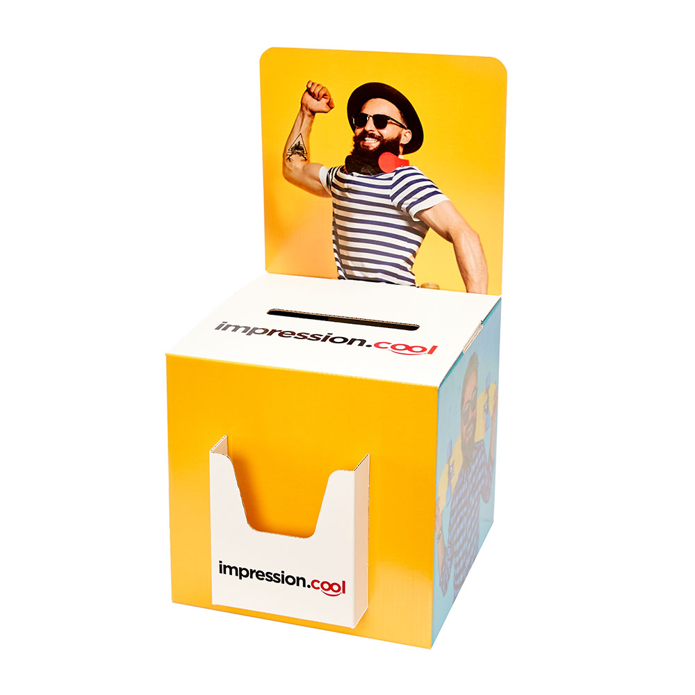 Impression Urne de comptoir 20 cm Carton ♻️ pas cher
