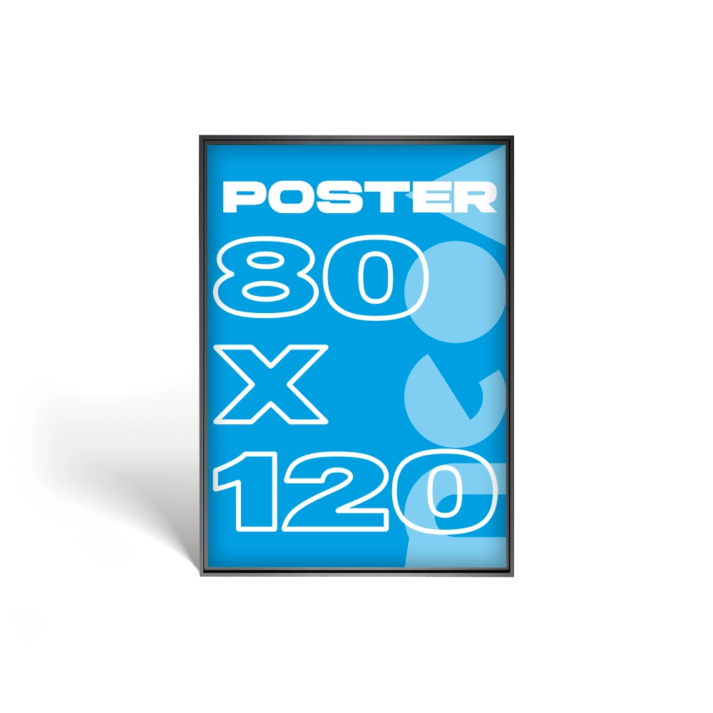 Le poster 80 x 120 cm est un format populaire pour des affichages de qualité dans des espaces commerciaux ou pour des événements. Ce format intermédiaire permet d’atteindre un bon compromis entre taille et visibilité. Parfait pour les vitrines, les panneaux d’affichage ou les salons, il offre suffisamment d’espace pour des visuels attractifs et des informations détaillées tout en étant facile à installer.