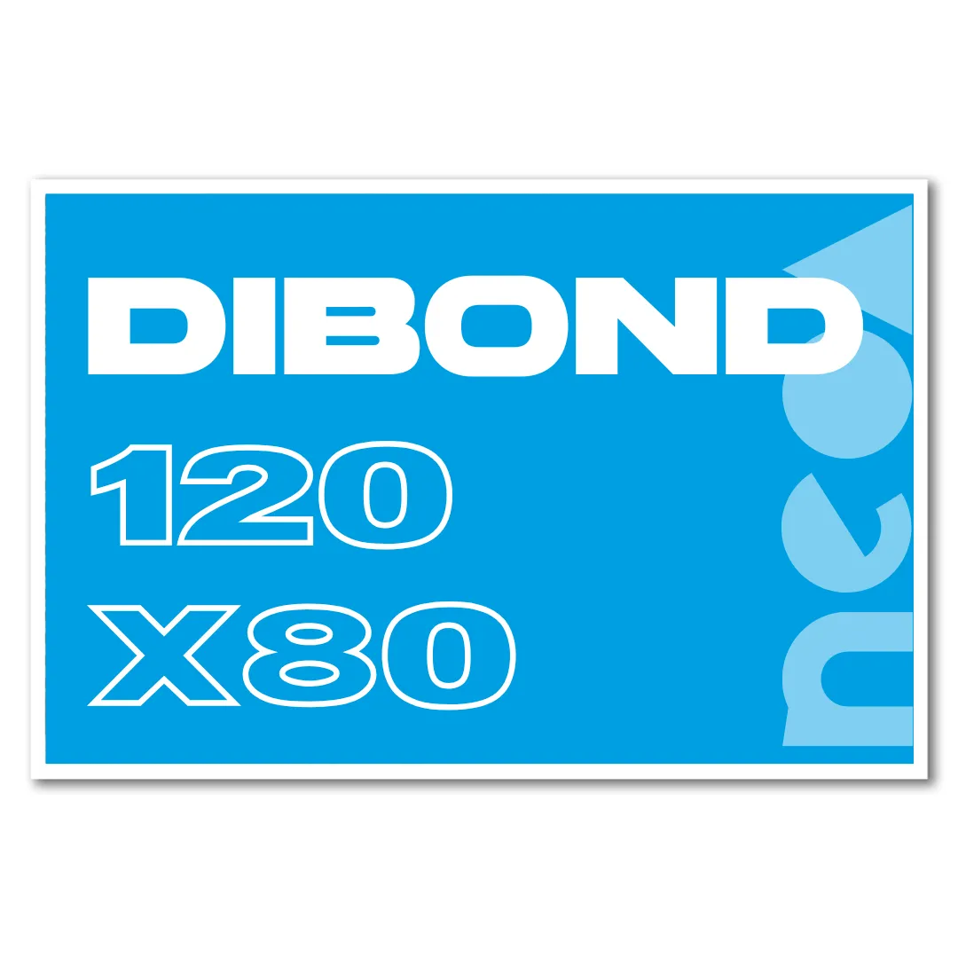 Affichage grand format et durabilité maximale avec ce panneau Dibond 120x80 cm. Impression haute définition sur aluminium composite de 3 mm, idéal pour une communication percutante en intérieur et extérieur. 
