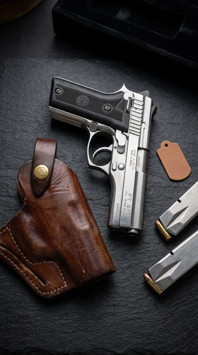 Taurus PT 915 קליבר 9 מ"מ + נרתיק עור Front-Line מקורי - תמונה 1