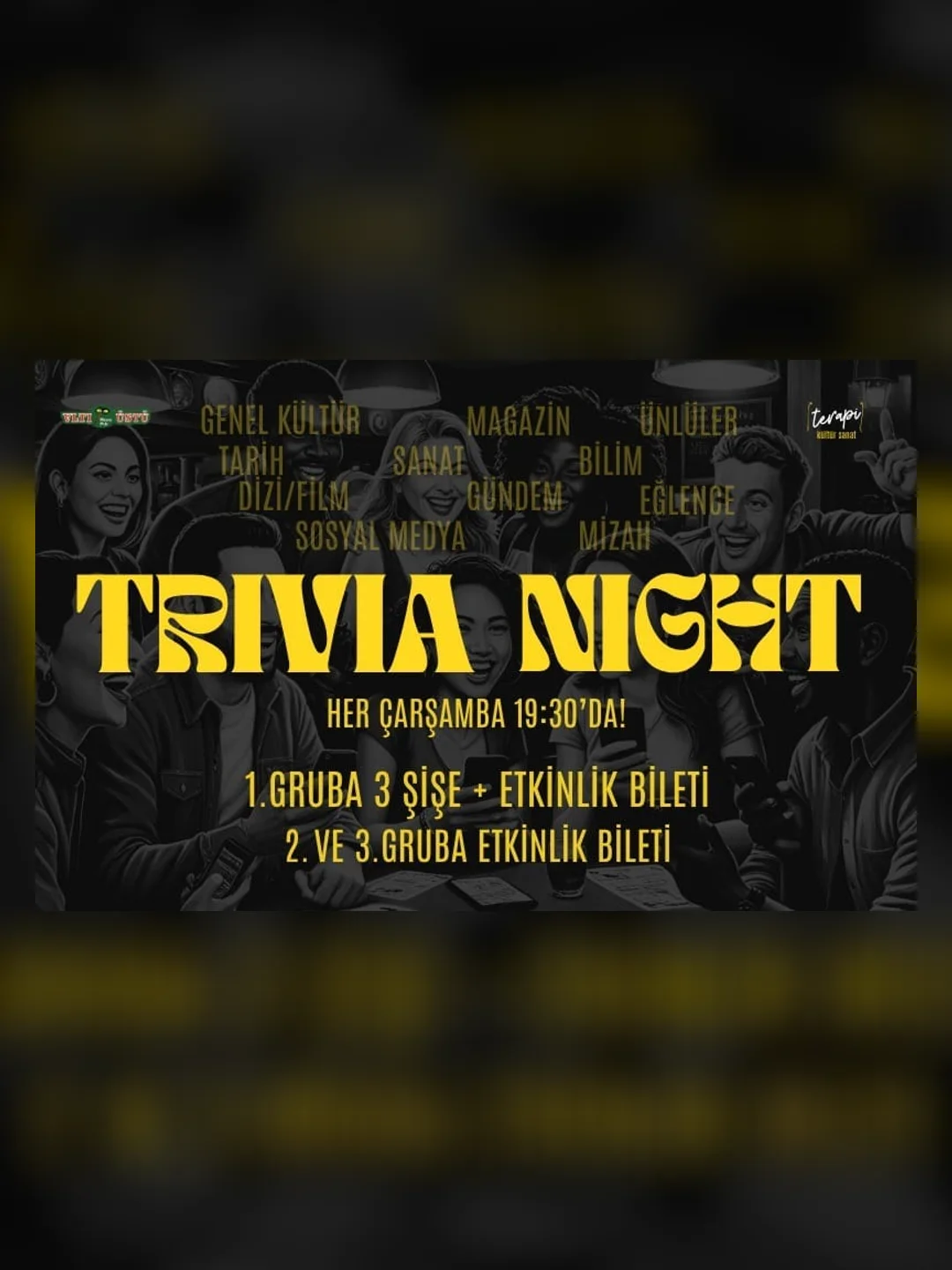 Kapak görseli: Trivia Night - Bilgi Yarışması @Çarşamba