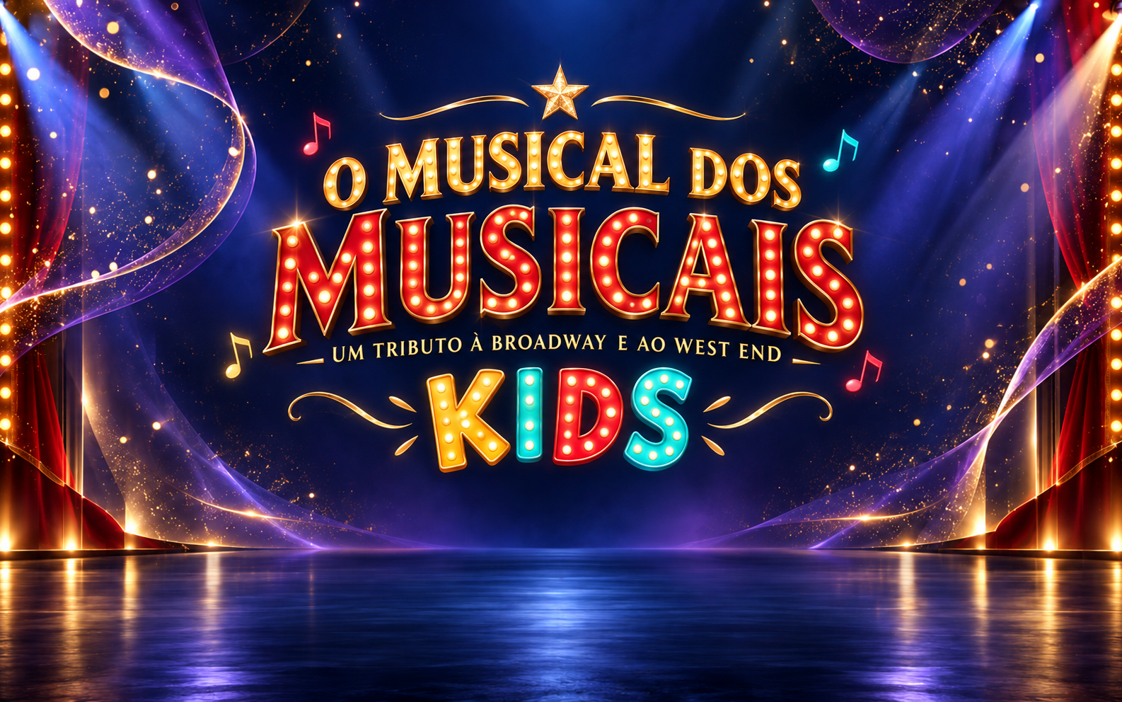 Cartaz de O Musical dos Musicais – Um Tributo à Broadway e ao West End - Kids