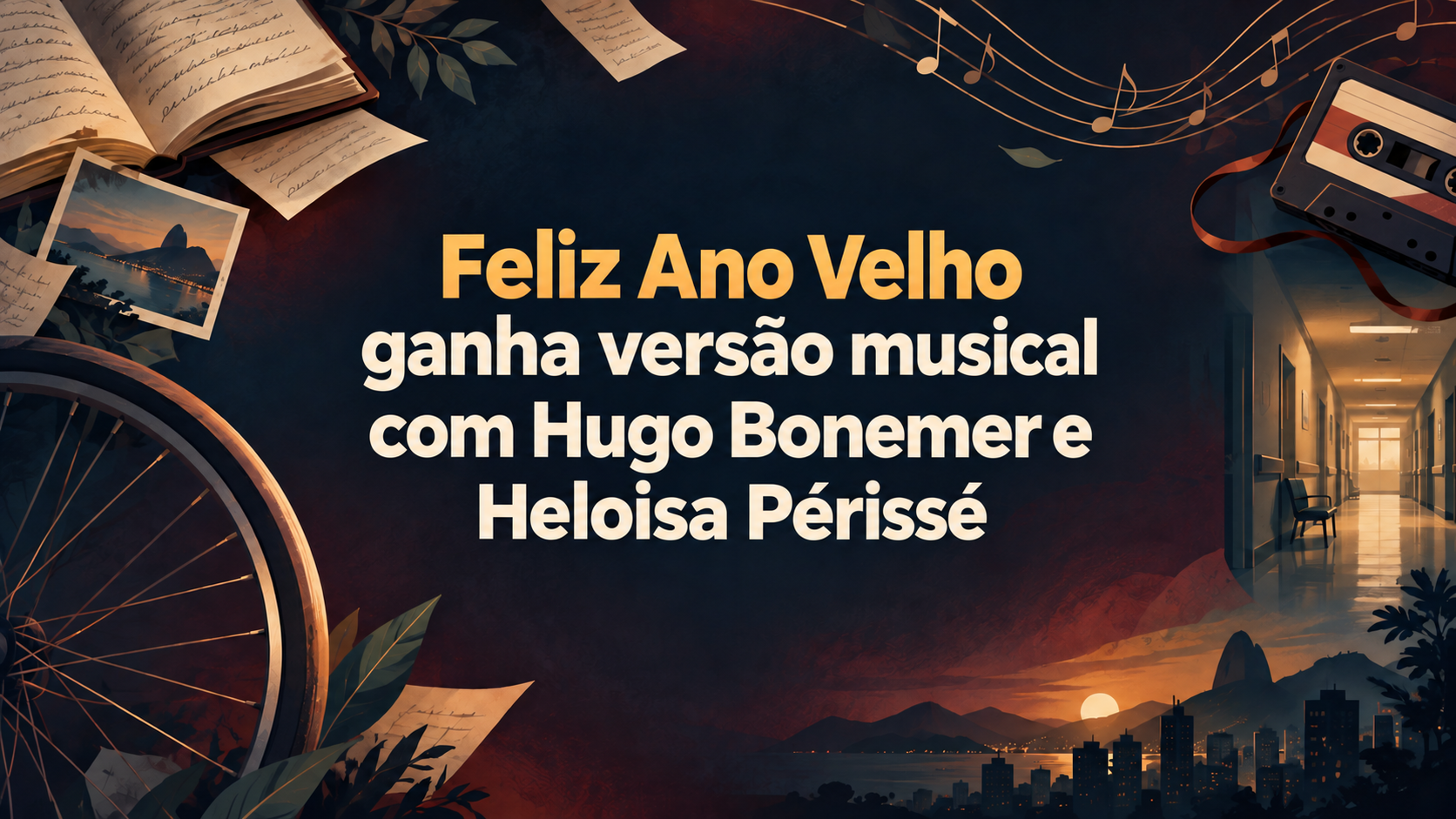 Imagem de Feliz Ano Velho ganha versão musical com Hugo Bonemer e Heloisa Périssé