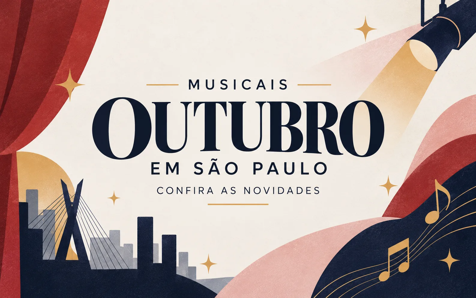 Imagem de capa da notícia Musicais que estreiam em São Paulo em outubro de 2026: confira as novidades