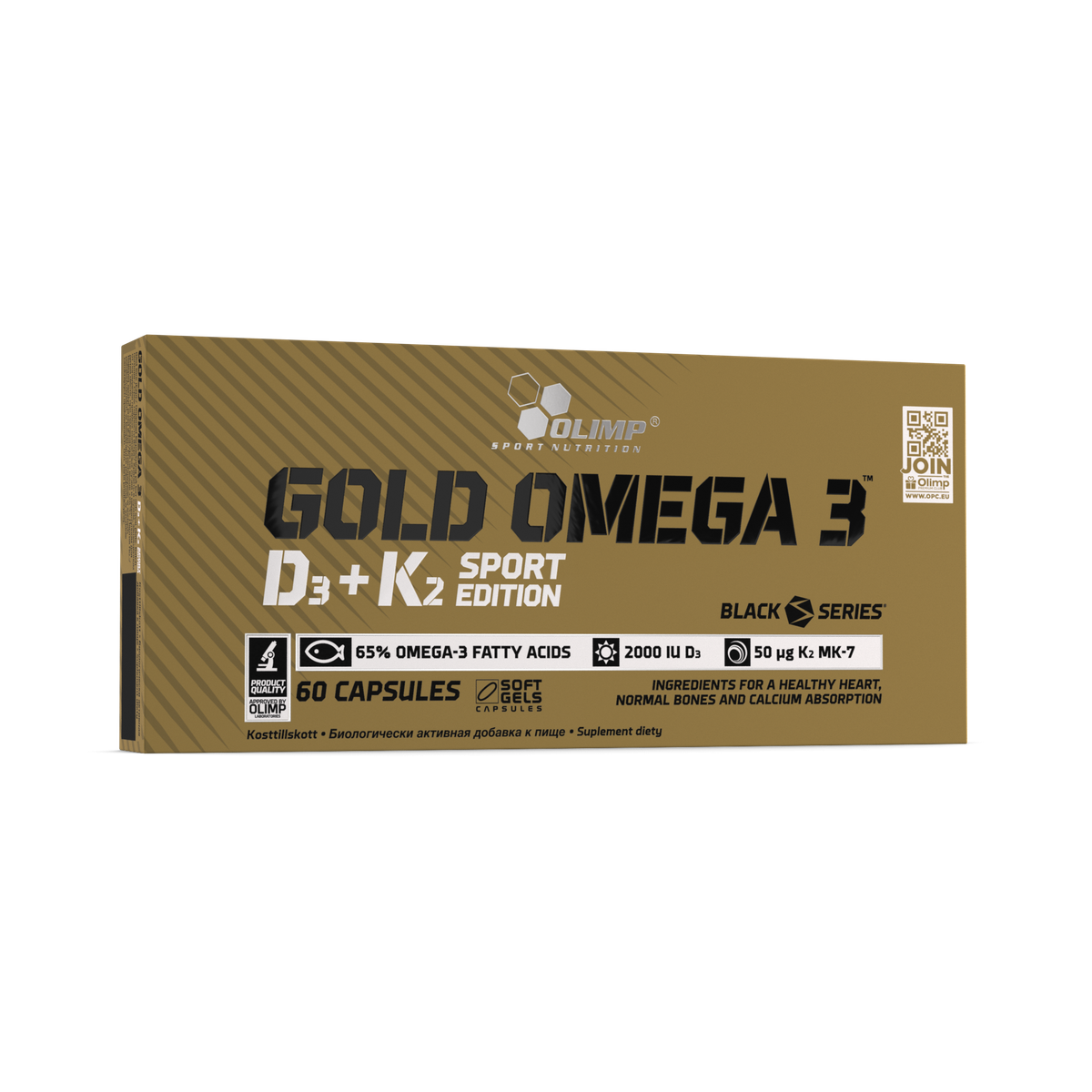 Gold Omega 3 D3 + K2 Sport Edition 60 caps