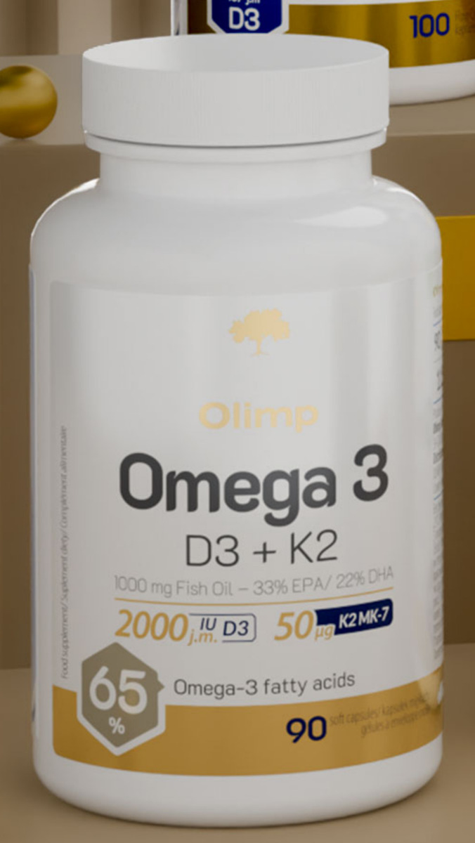 Omega 3 D3+K2 — 90 caps
