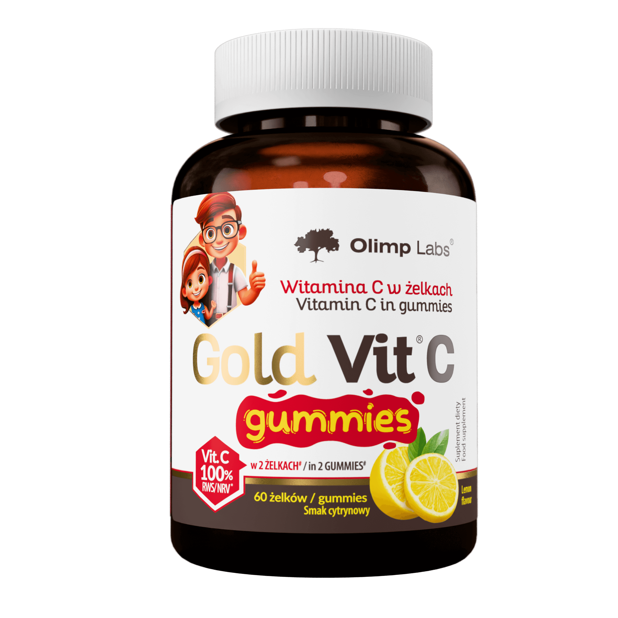 Gold Vit C Gummies Jar — 60 tabs