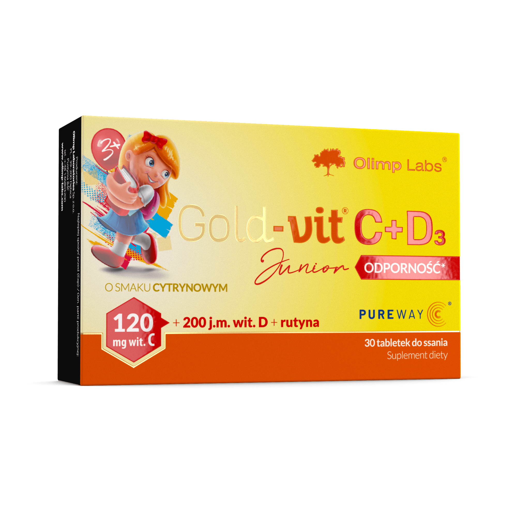 Gold Vit C + D3 Junior — 30 tabs