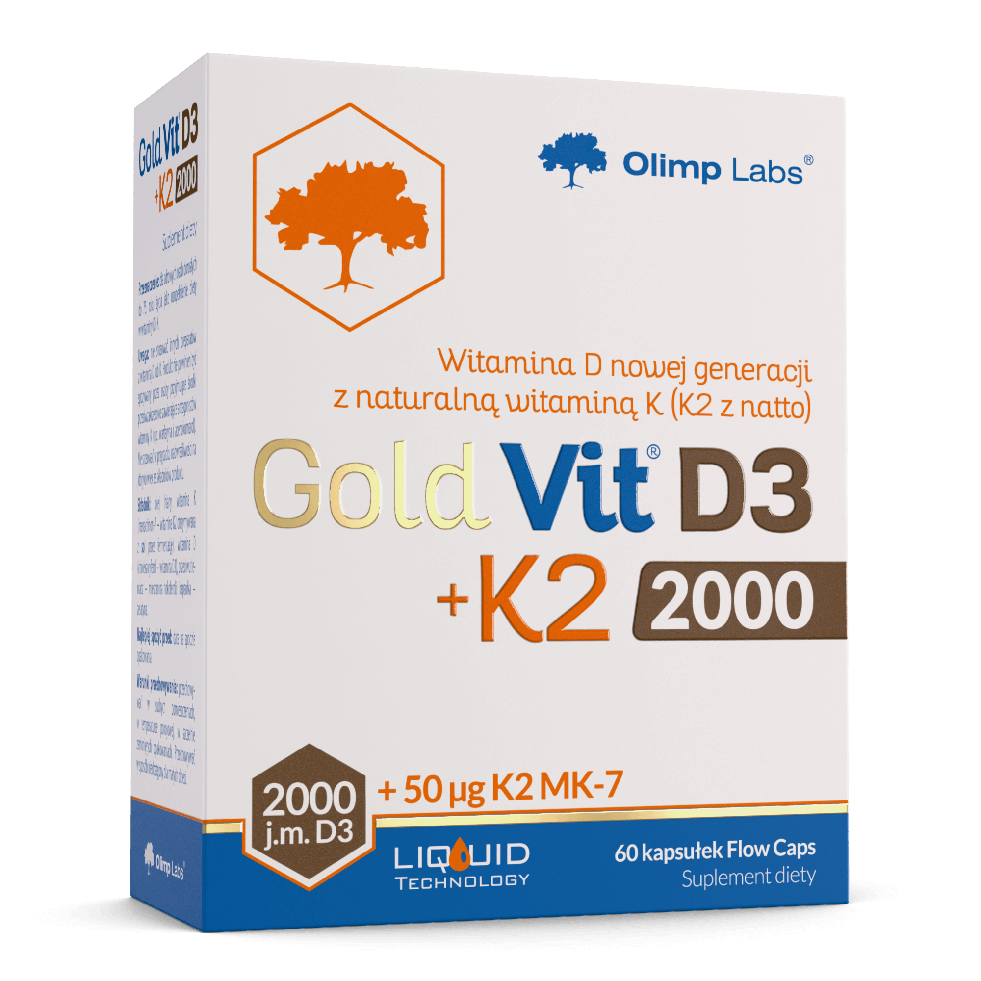 Gold Vit D3 + K2 2000 IU — 30 / 60 caps 2