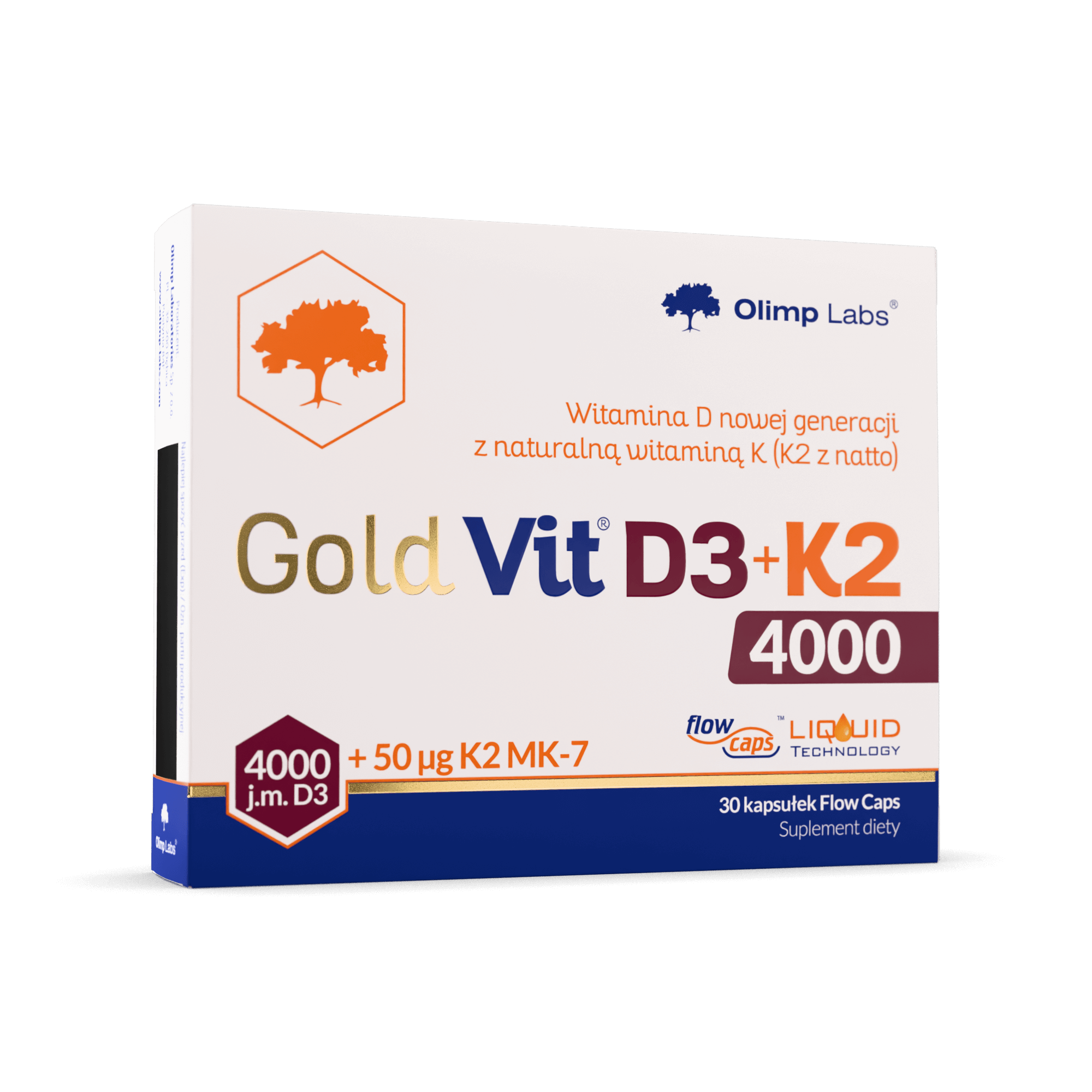 Gold Vit D3 + K2 4000 IU — 30 caps