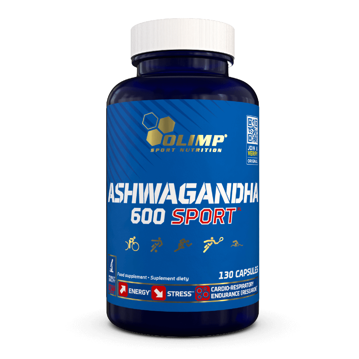 Ashwagandha 600 Sport (200 mg) Jar — 130 caps