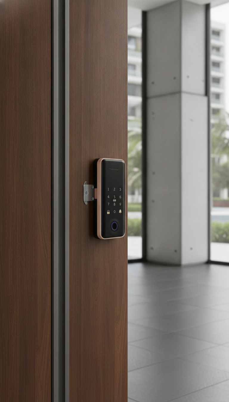 Cerradura Inteligente con Huella en Colombia: OL V para Puertas de Vidrio | OL Solutions