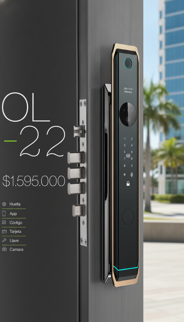 Cerradura Inteligente para Airbnb Barranquilla: Precio y Gestión Eficaz con OL 22