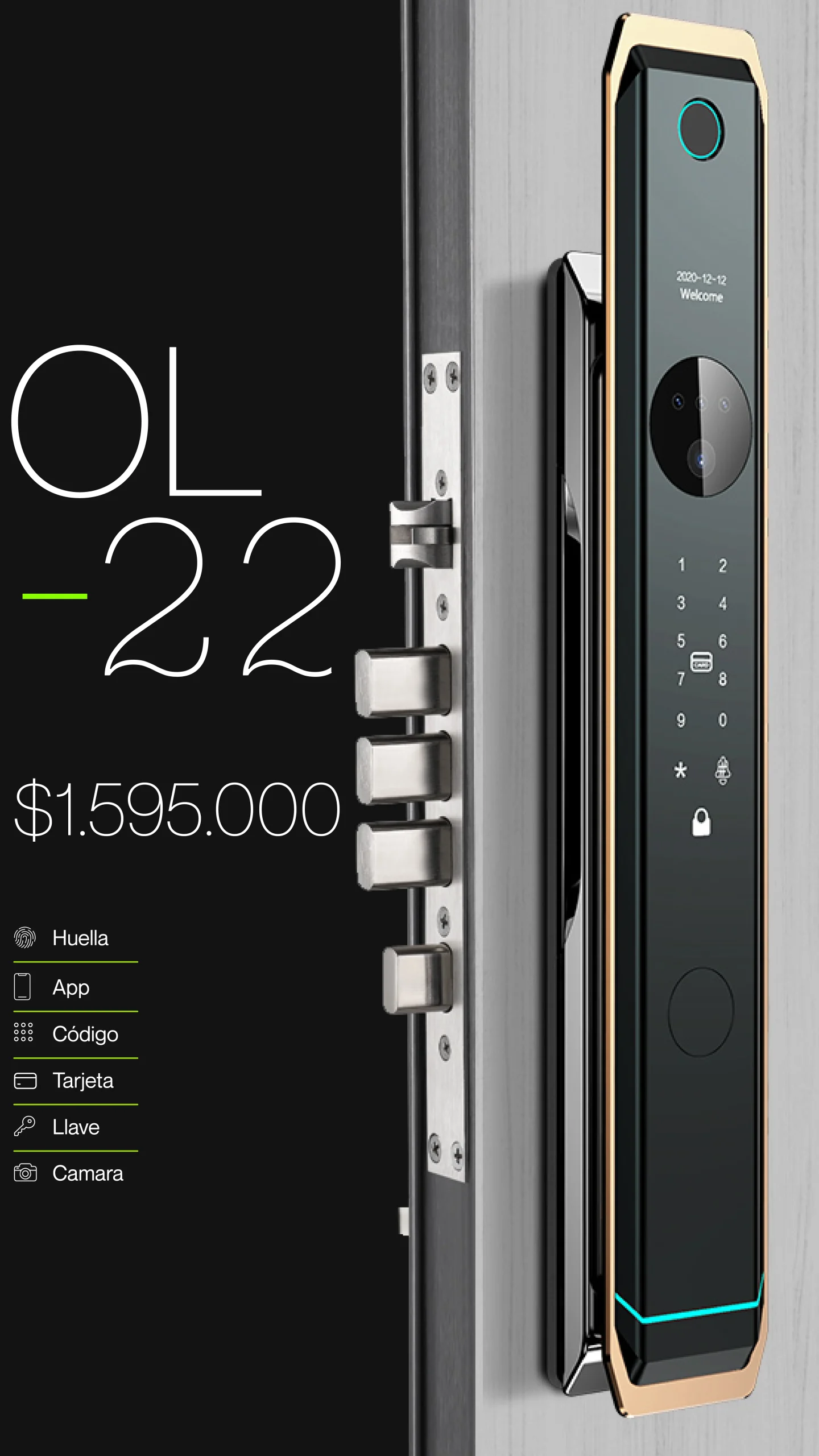 OL 22: Cerradura Inteligente Premium para Barranquilla
