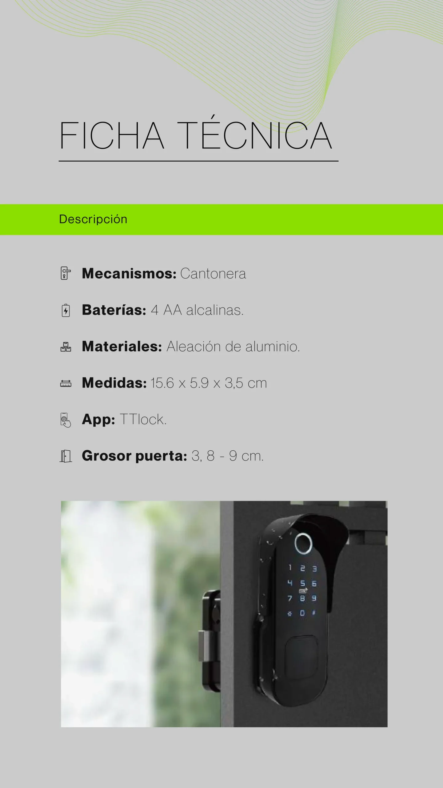 Ficha técnica OL 5R