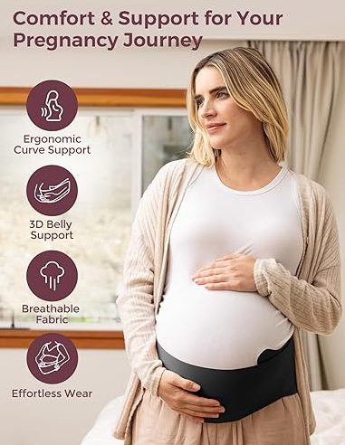Momcozy Pregnancy Belly Band – Ergonomic Back Support & Breathable Material (Adjustable Maternity Belt) – Momcozy – Amazon