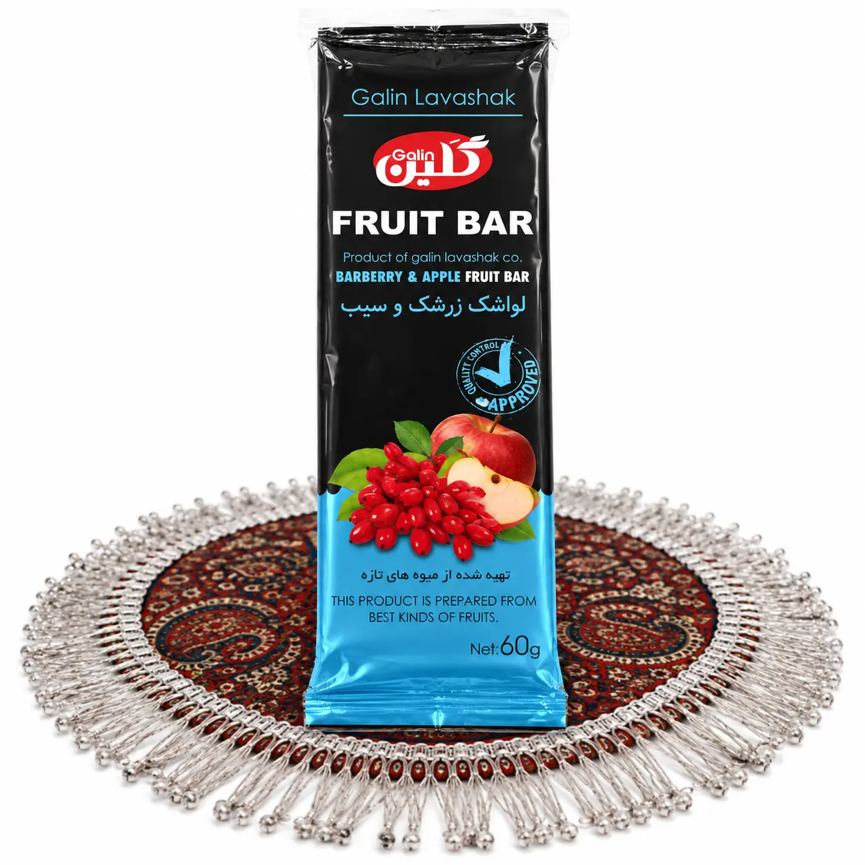 Galin Lavashak – Persisches Fruchtleder mit Berberitze & Apfel 60 g