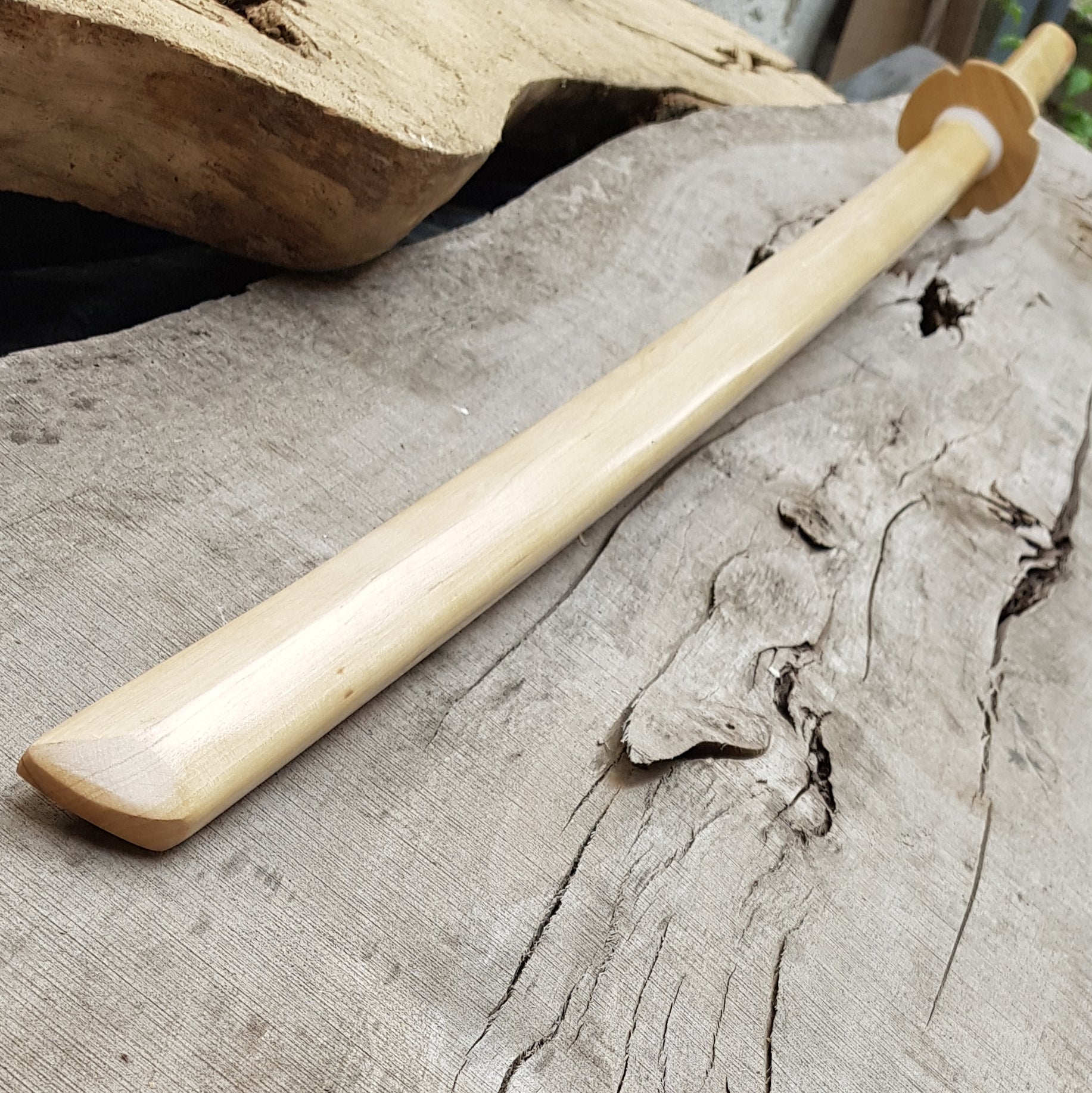 Miao Dao -kaksinkäsimiekka 150 cm, valkopyökki