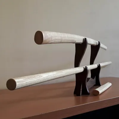 Asesetti: Bokken Bokuto 102 cm, jo 128 cm ja tanto, eurooppalainen saarni