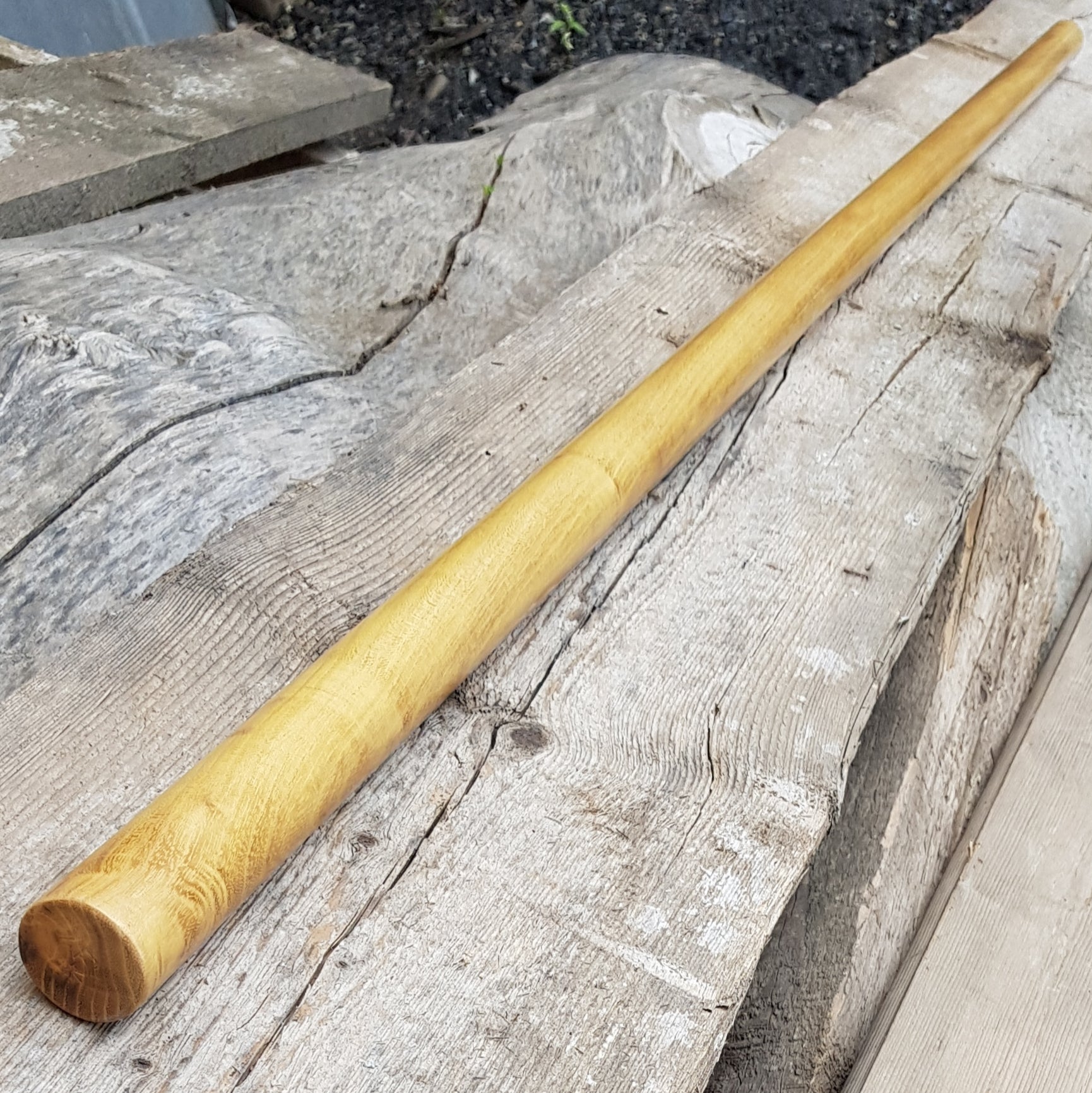 Weighted bo staff 182 cm, diameter 35 mm, robinia