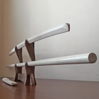 Asesetti: Bokken Bokuto 102 cm, jo 128 cm ja tanto, eurooppalainen valkopyökki