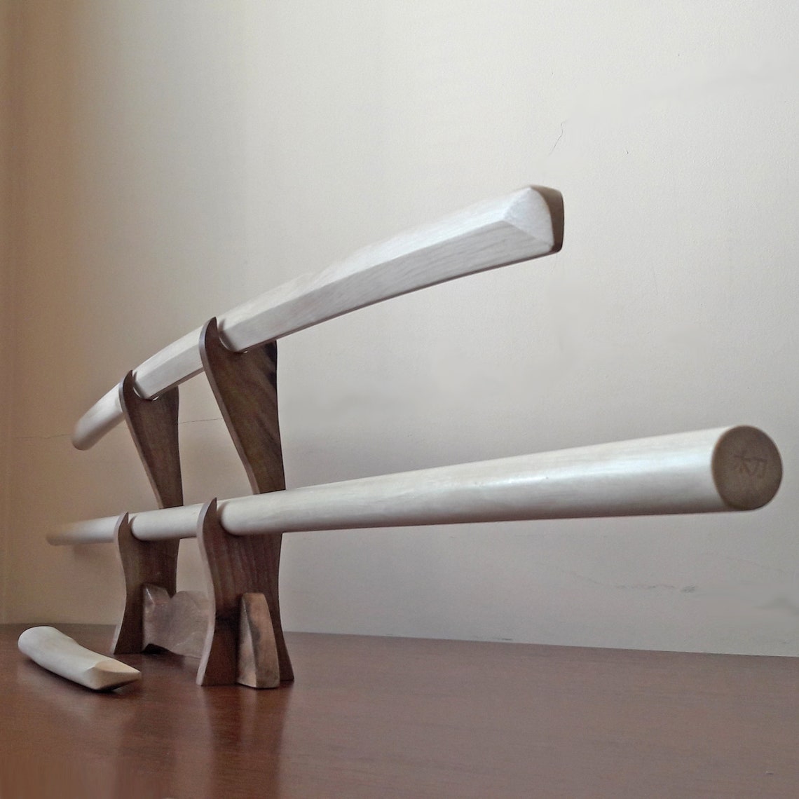 Asesetti: Bokken Bokuto 102 cm, jo 128 cm ja tanto, eurooppalainen valkopyökki
