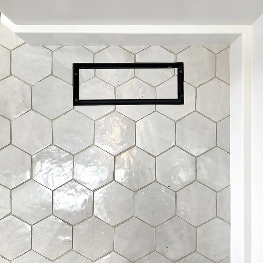Creamy White Hexagone