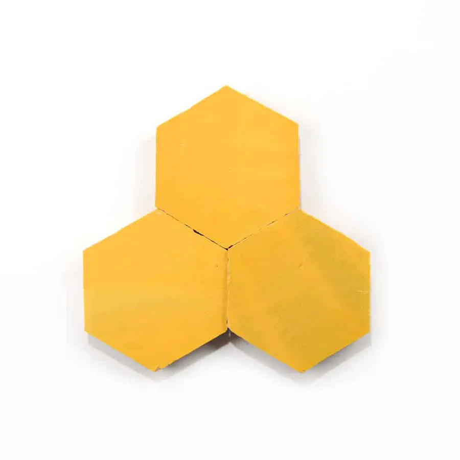 Bright Yellow Hexagone