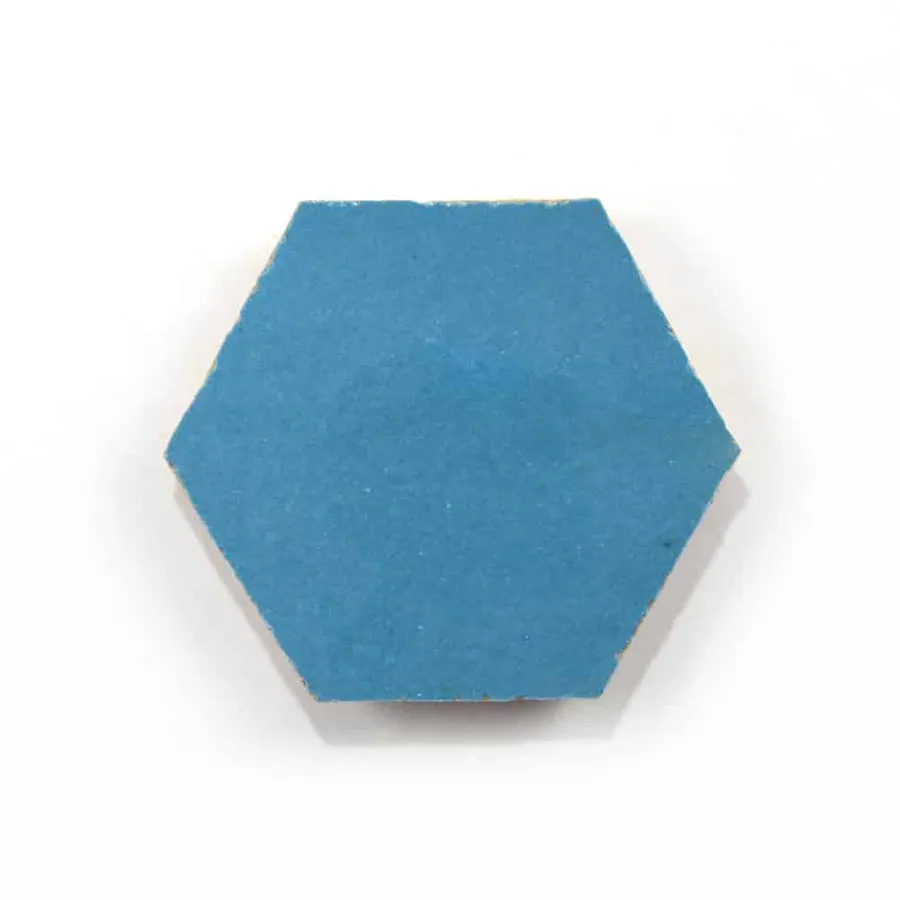 Baby Blue Hexagone