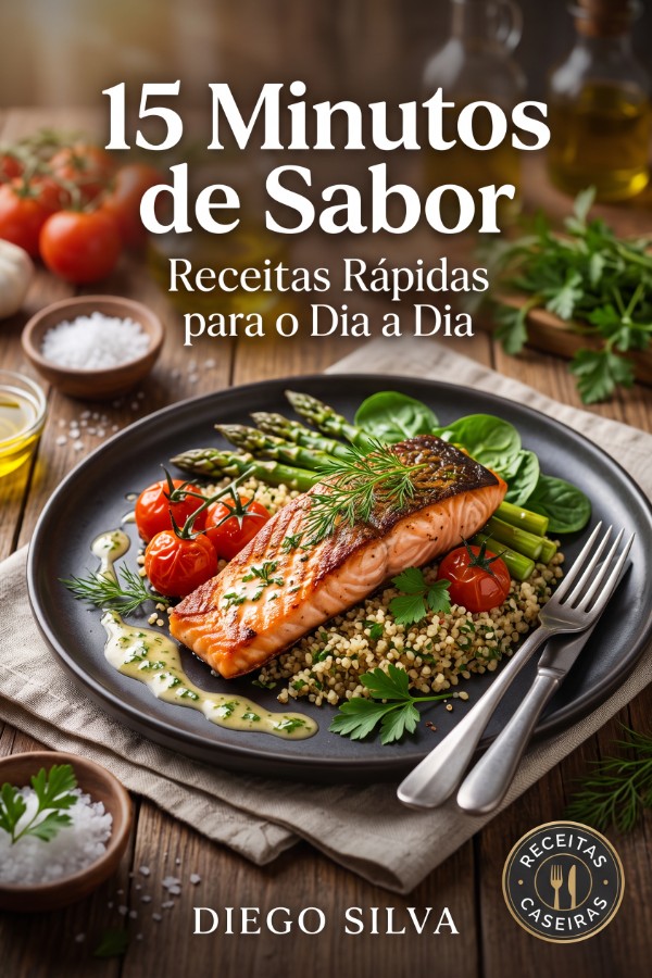 Capa do livro 15 Minutos de Sabor