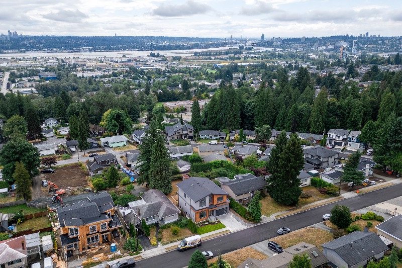 lot shown with a large new build