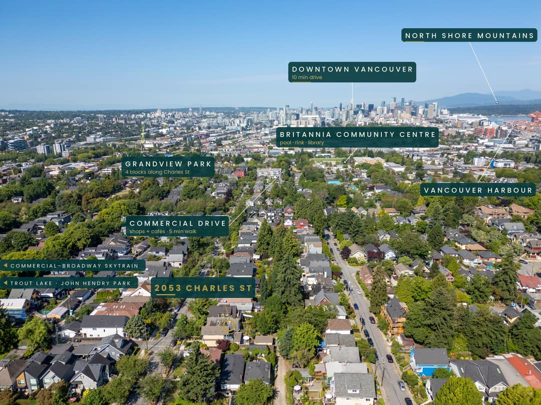Aerial Neighbourhood in Vancouver