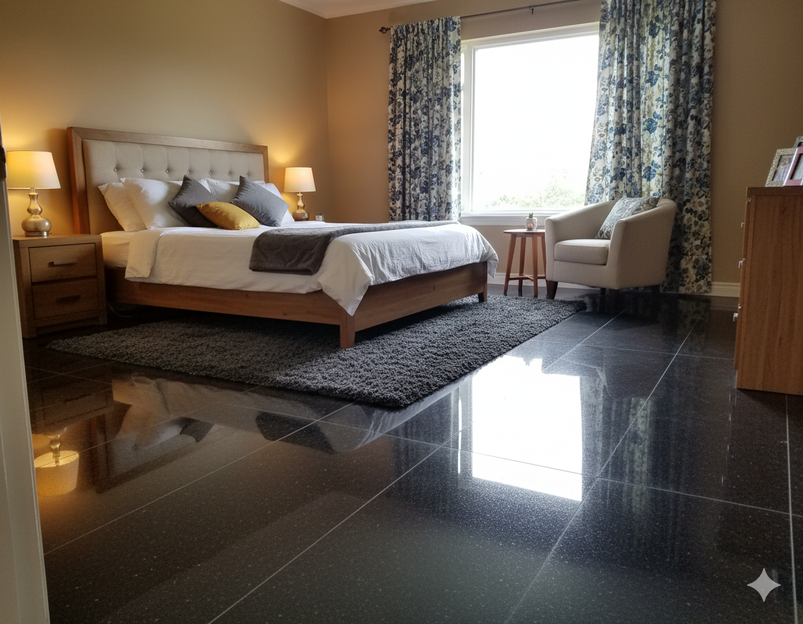 Inspiration image of Black Granite in a room, view 4