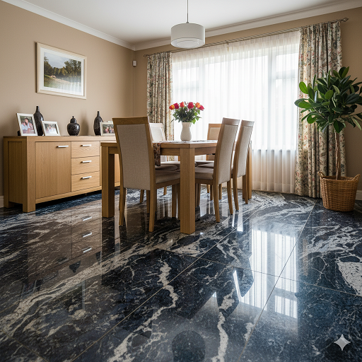 Inspiration image of Blue Granite in a room, view 2