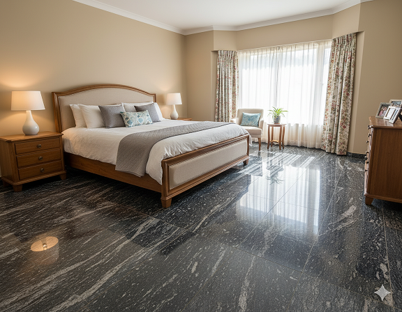 Inspiration image of Blue Granite in a room, view 4