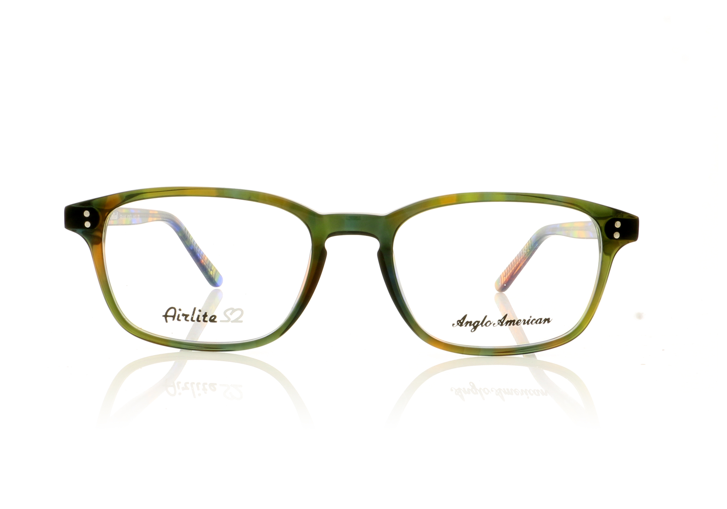 Anglo American Optical Airlite S2 102 Green MC11 Glasses